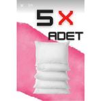 AY Home Boncuk Sılıkon Yastık 5 Adet Antialerjik Antibakteriyal 50X70CM 800GR Beyaz Diş Kılıfı 100% Pamuk - 50 x 70 cm