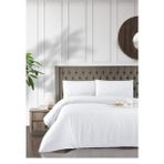 AY Home Çift Kişilik Antialerjik Lüx Silikon Yorgan ve 2 Adet Yastık Hediyeli 800GR PAMUKLU 50 x 70 cm Beyaz - 155 x 215 cm - 160 - Beyaz