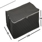 AY Home Düzanleyici Taşınma Hurcu Büyük Boy 5 Adet Hurç Tela Kumaş Yıkanabilinir Hurç Büyük Boy Yorgan Yatak Yastık Hurcu Siyah Renk Hurç - 5'li - 100x 50 x 50 cm