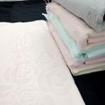 AY Home Etamin Işleme Kadife Soft Havlu Seti 6 Adet 50 x 90 cm - Renkli