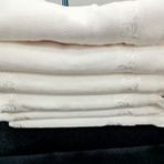 AY Home Kanaviçe Işleme Kadife Soft Krem Havlu Seti 6 Adet 50 x 90 cm