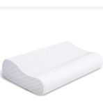 AY Home Ortapedik Visco Yastık Boyun Düzleşmesi Boyun Fıttığı Yastığı Medical Yastık Bambu Yastık Çift Taraflı Yastık Visco Pillow - Beyaz - 60 x 40 cm