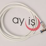 AY-İŞ RG6 4K/Full HD/3D TV Uydu Kablosu, Saf Çelik uçlu Anten/UyDU Kablosu, DVB-T, DVB-C, DVB-S, DVB-S2 F Anten Ara (5 Metre)