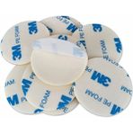 Ay Magnet 200 Adet, 3m, Köpüklü Yuvarlak , Çift Taraflı Bant, Yuvarlak Kesimli, Çok Güçlü, (Çap: 30 Mm)