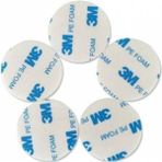 Ay Magnet 25 Adet, 3m, Köpüklü Yuvarlak , Çift Taraflı Bant, Yuvarlak Kesimli, Çok Güçlü, (Çap: 30 Mm)