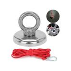 Ay Magnet Güçlü Halkalı Neodyum Pot Mıknatıs Çap 42mm Kurtarma