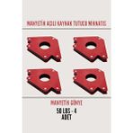 AY MAGNET Mıknatıslı Kaynak Gönyesi, Manyetik Açılı Kaynak Tutucu Mıknatıs - 50 Lbs 4 Adet