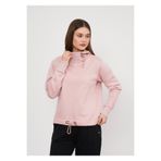 Ay Moda Collection Pembe 3 iplik Kumaştan Eteği ve Kapşon Kordon Detaylı Kadın SweatShirt