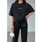 AY MONTANA LUNAVISTA Kadın Brooklyn Baskılı Sweatshirt Alt Üst Eşofman Takımı