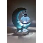 Ay Şekilli Led Gece Lambası - Bebek Ve Çocuk Odası Masaüstü Işıklı Dekoratif 14 Cm