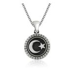 Ay Yıldız 925 Ayar Gümüş Kolye (Gümüş)