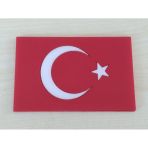 Ay Yıldız 9X6cm Yapıştırmalı Dört Köşe (Panjur Arması) Türk Bayrağı, Ay Yıldız Arması, Ay Yıldız Logo