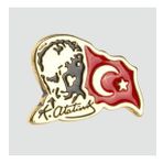 Ay Yıldız Atatürk Yaka Rozet