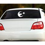 Ay Yıldız Kurt Araba Sticker Araç Yapıştırma