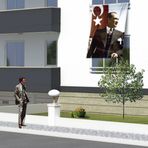 Ay - Yıldız - Sivil Mustafa Kemal Atatürk Poster Cephe Bayrağı - 1,5x2,x25 metre