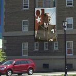 Ay Yıldız - Sivil Mustafa Kemal Atatürk Poster Cephe Bayrağı - 3x4,5 metre