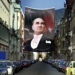 Ay - Yıldız - Sivil Mustafa Kemal Atatürk Poster Cephe Bayrak-4x6 metre