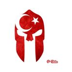 Ay Yıldız Türk Bayrağı Miğfer Sticker (488598041)