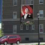 Ay Yıldızlı Sivil Mustafa Kemal Atatürk Poster CepheBayrak- 3x4,5 metre