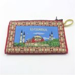Aya Sofya Istanbul Mavi Renkli Hali Desenli El Cantasi