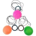 Aya Toys Zıplayan İpli Kirpi Top 3 Lü Canlı Renklerle Çocuklar İçin Eğlenceli Oyun
