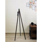 Ayağı Ahşap Ayak Mdf Üçlü Tripod Ayak Tesisatlı Abajur Ayağı Kahverengi