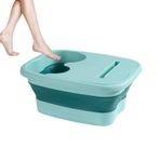 Ayak Bakım Küveti - Ayaklar İçin Ergonomik Masajlı Dinlendirme Leğeni - Katlanabilir Ergonomik Taban Masajlı Seyahat Spor Sonrası Toparlanma Spa İçin Taşınabilir Havuz