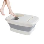 Ayak Bakım Küveti,Ayaklar İçin Ergonomik Masajlı Dinlendirme Leğeni | Portatif Katlanır Masaj Tabanlı Leğen Sporcular İçin Egzersiz Sonrası Toparlanma Pedikür Spa Kamp Seyahat Ev Kullanımı