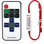 【ayak Kanepe】bali Sissi 12V Rf Kablosuz Uzaktan Kumandalı Anahtar Denetleyici Dimmer Mini LED Şerit Işık Yeni (Yurt Dışından) - Siyah