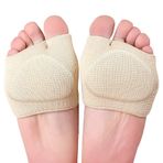 Ayak Pedleri Topu Ayak Minderleri Ağrıyı Önler Ön Ayak Kabarcıkları Metatarsal Pedler Ön Ayak Yanma Plantar Fasiit Morton Nöroma Esnek Silikon Ped 1 Çift Sarı XL