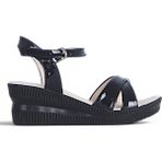 Ayakcenter Byn Ayışığı BY34 Rugan Siyah Kadın 7 cm Topuklu Sandalet