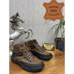 Ayakcity Erkek Hakiki Deri Trekking & Hiking Outdoor Bot - Kahverengi - 41