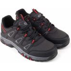 Ayakcity Erkek Outdoor Bağcıklı Kaymaz Taban Sneaker Ayakkabı - Siyah-Kırmızı - 40 - Siyah - Kırmızı