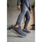 Ayakkabı Fuarı Elit ASPRT4138 Erkek Klasik Sneaker Koyu Gri