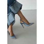 Ayakkabı Prensi Echo Kot Hasır 10CM Stiletto, Topuklu Ayakkabı Kadın