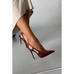 Ayakkabı Prensi Kindra Bordo Mat Stiletto, Topuklu Ayakkabı Kadın - Mat Bordo