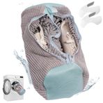 Ayakkabı yıkama torbası, çamaşır makinesi, gizli fermuarlı, ayakkabı yıkama torbası, tekrar kullanılabilir ayakkabı, çamaşır torbası, çoklu 360° temizleme tüyleri koruması, spor ayakkabı, file