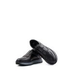 Ayakkabıhane AH08722131976 İçi Dışı Hakiki Deri Siyah Erkek Sneaker Spor Ayakkabı