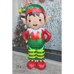 Ayaklı Dev Elf Folyo Balon Yılbaşı Süsleme Balonu