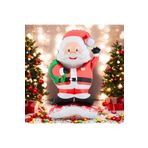 Ayaklı Gözlüklü Noel Baba Folyo Balon Yılbaşı Folyo Balon Süsü