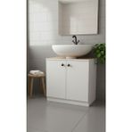 Ayaklı Lavabo Dolabı 001 Banyo Dolabı - Ahşap - Beyaz