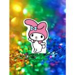 Ayaklı pano Kuromi My Melody Ayaklı Pano 32cm Doğum Günü Masa Dekoru Oda süsü