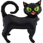 Ayaklı Siyah Kedi Folyo Balon 8132