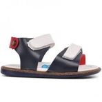 Ayakmod 210109 Lacivert-Beyaz-Kırmızı Comfort Erkek Çocuk Sandalet