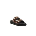 Ayakmod 238051 Z Leopar Tekstil Kadın Terlik