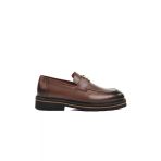 Ayakmod 2871 M Premium Kahve Hakiki Deri Erkek Loafer Ayakkabı