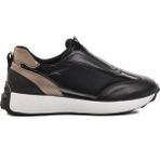 Ayakmod 7539 Siyah-Beyaz Slip-On Kadın Sneaker - Siyah - Beyaz