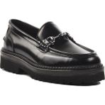 Ayakmod 7710 Siyah Açma Deri Erkek Loafer Ayakkabı