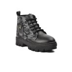 Ayakmod Arz 2301003-P Siyah Kamuflaj Unisex Çocuk Bot
