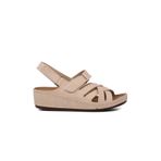 Ayakmod Ayk 09 985 Kadın Dolgu Sandalet,Bej 36